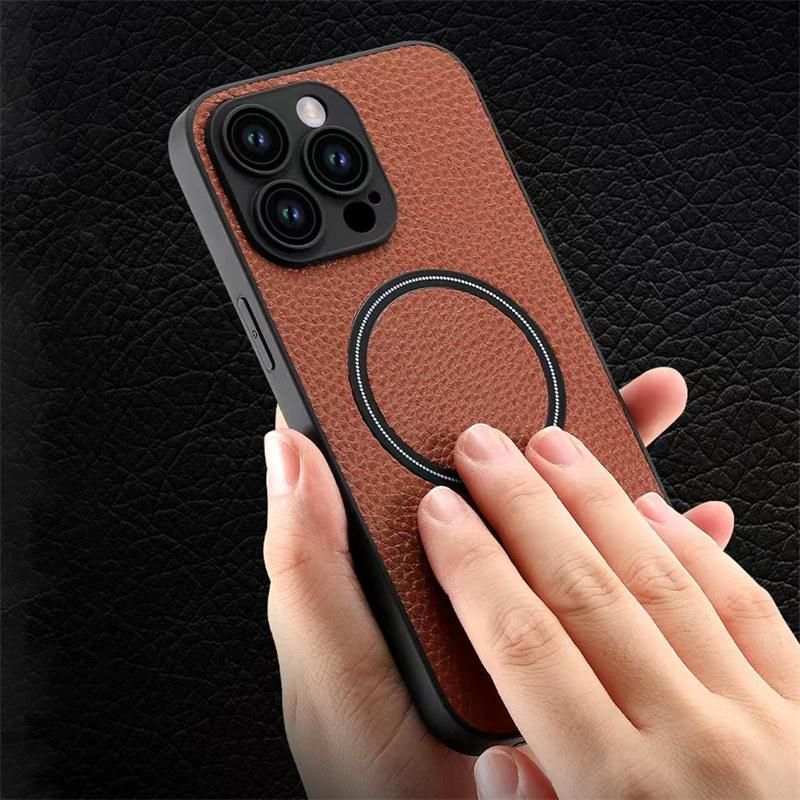 For iPhone 14 Pro Max Plus PU Leather Phone Case For iPhone 13 12 11 Pro Max Magnetic Lens Protection Hard Silicone Phone Cover