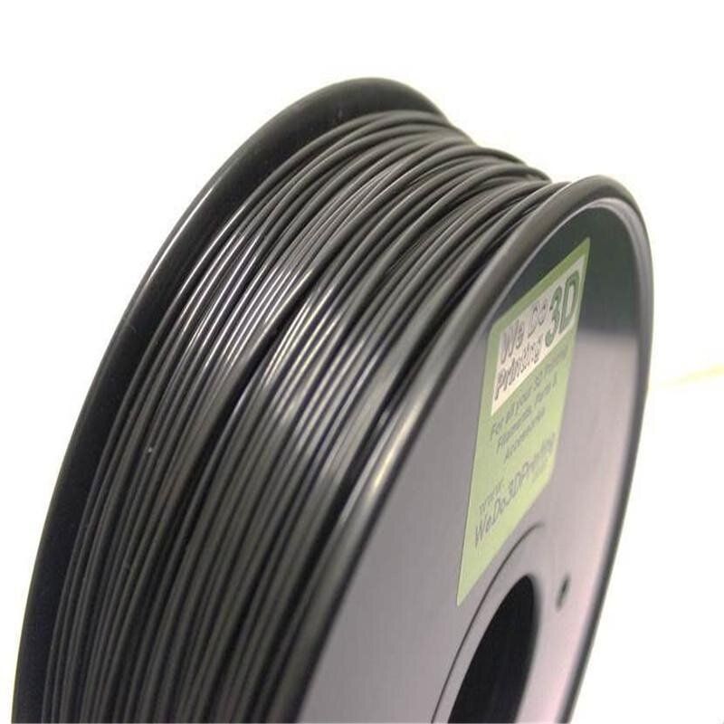 10M 3D Printer Filament 1.75mm PLA 12 Bright Candy Colors Durable Black Solid Color (black)