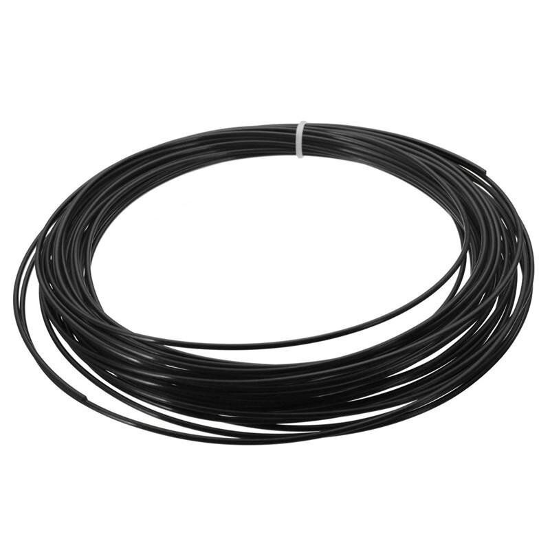 10M 3D Printer Filament 1.75mm PLA 12 Bright Candy Colors Durable Black Solid Color (black)