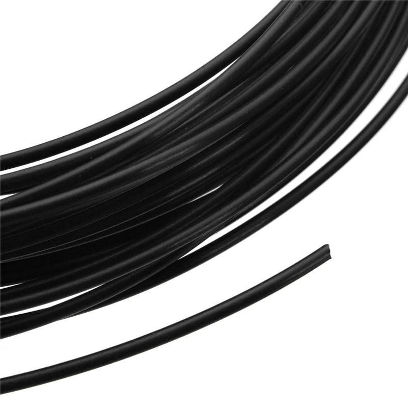 10M 3D Printer Filament 1.75mm PLA 12 Bright Candy Colors Durable Black Solid Color (black)