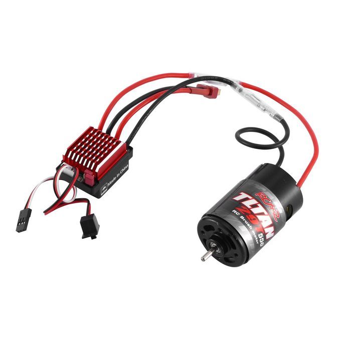 5  Brushed Motor 12T 21T 29T 35T For Axial 1:10 R   Rawler R   Ar Parts-Black-29T With ESC