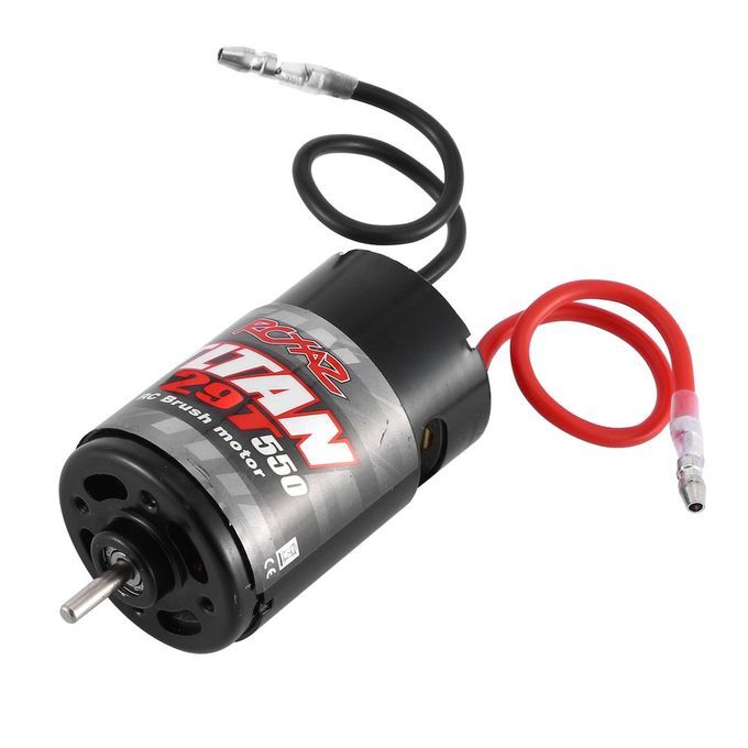 5  Brushed Motor 12T 21T 29T 35T For Axial 1:10 R   Rawler R   Ar Parts-Black-29T With ESC