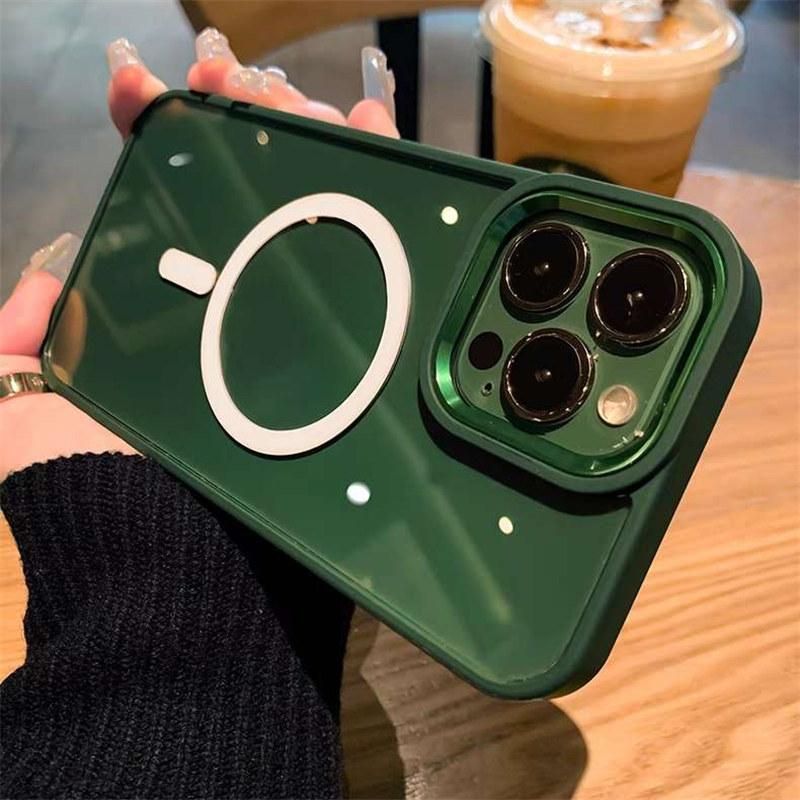 Original Transparent Magnetic For Magsafe Wireless Charge Case For iPhone 14 13 12 11 Pro Max 15 Soft Silicone Shockproof Cover