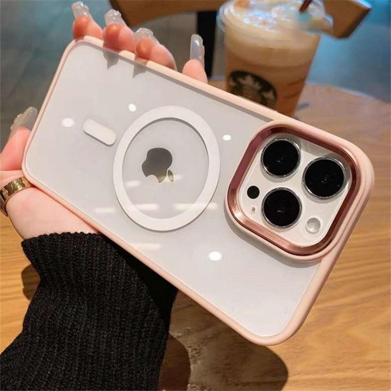 Original Transparent Magnetic For Magsafe Wireless Charge Case For iPhone 14 13 12 11 Pro Max 15 Soft Silicone Shockproof Cover