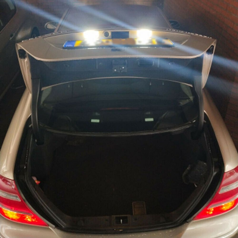 2Pcs LED License Plate Lamp  Replacement For Mercedes Benz