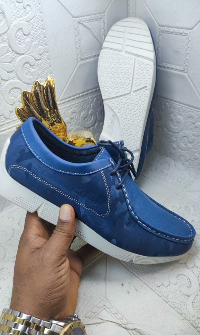 Men Trendy Lace-up Shoe Blue