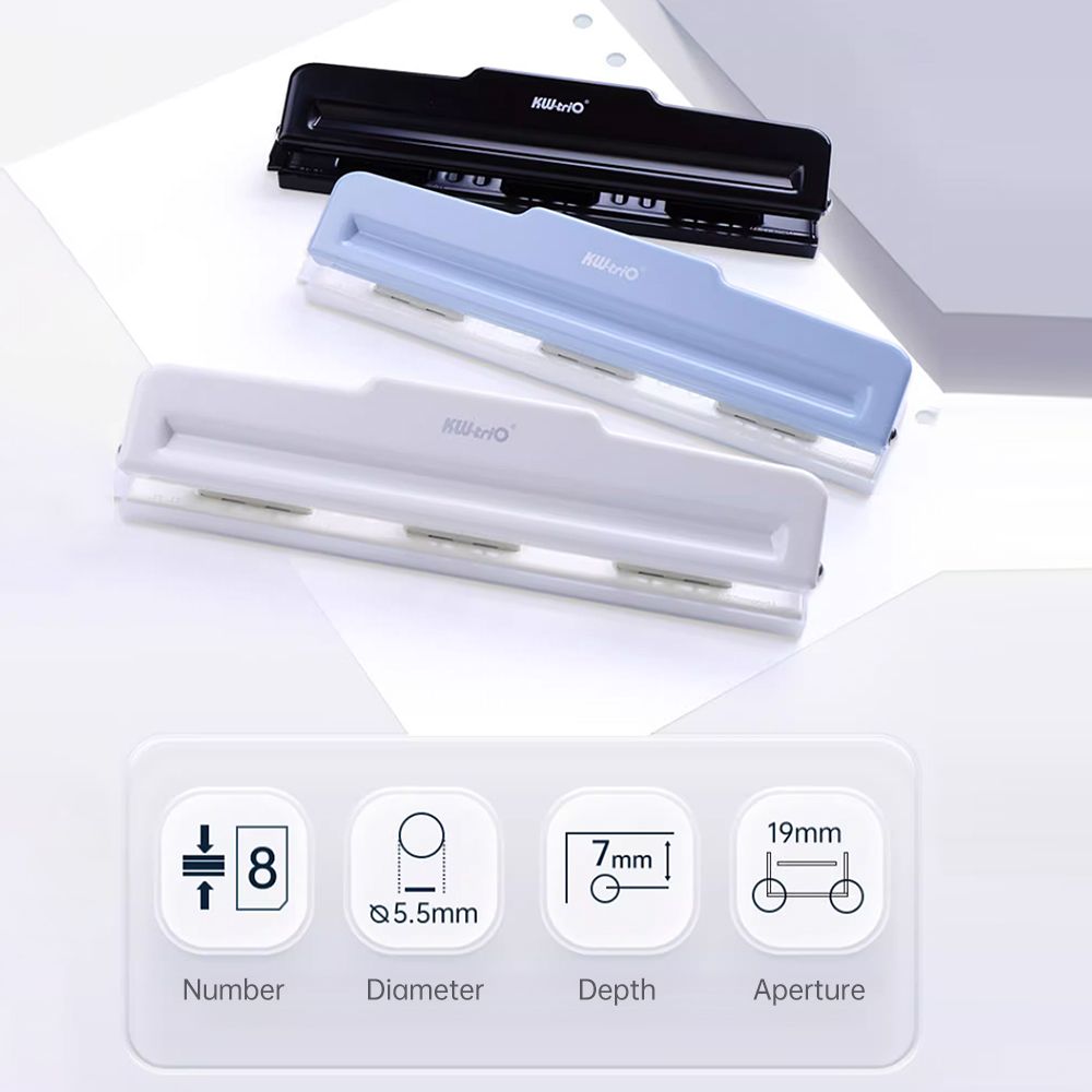 KW-triO Handheld DIY 10 Holes Punch Puncher Paper Cutter 8