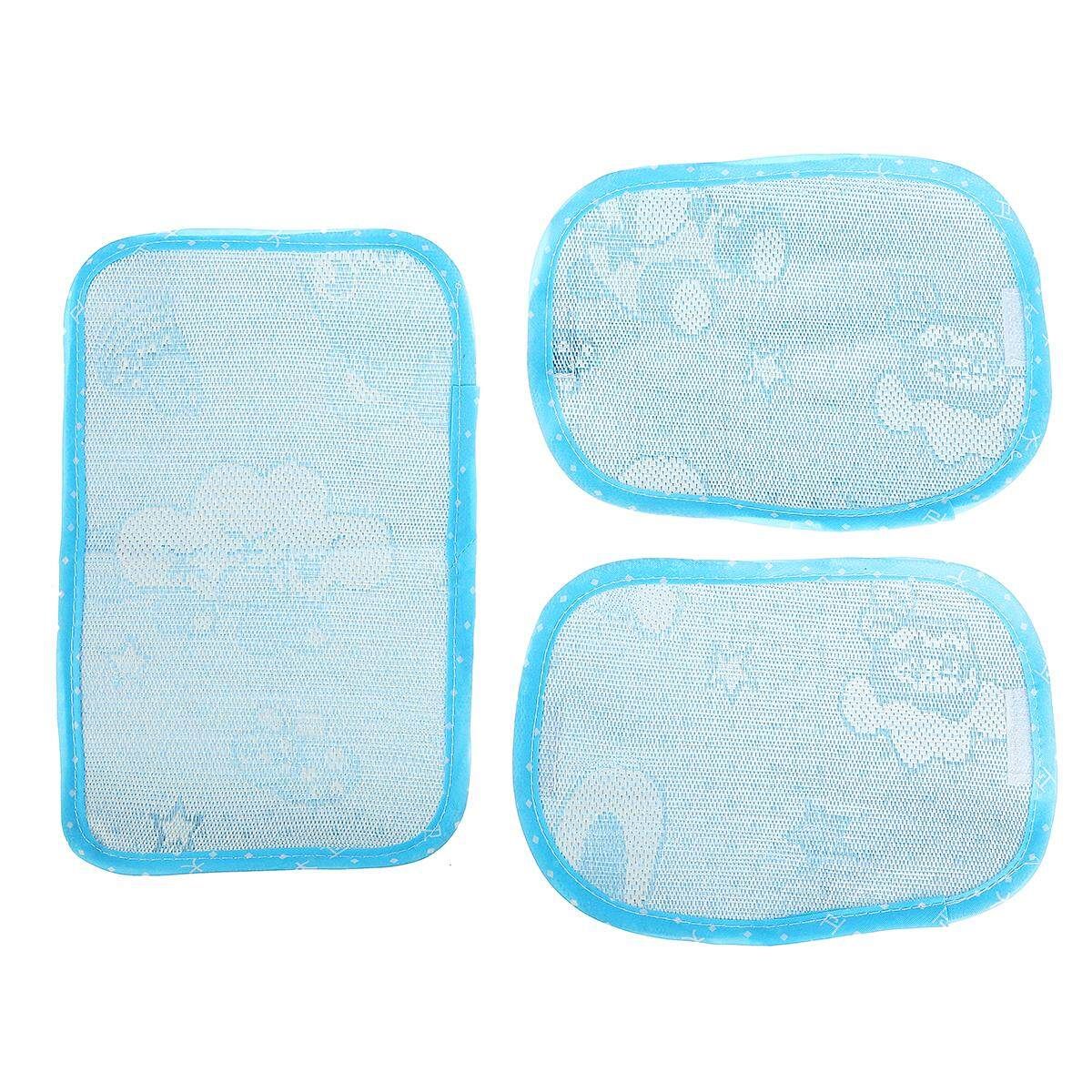 26*16cm(10.2"x6.2") Infant Baby Toddler Safe Anti-Roll Pillow Sleep Flat Head Positioner Blue