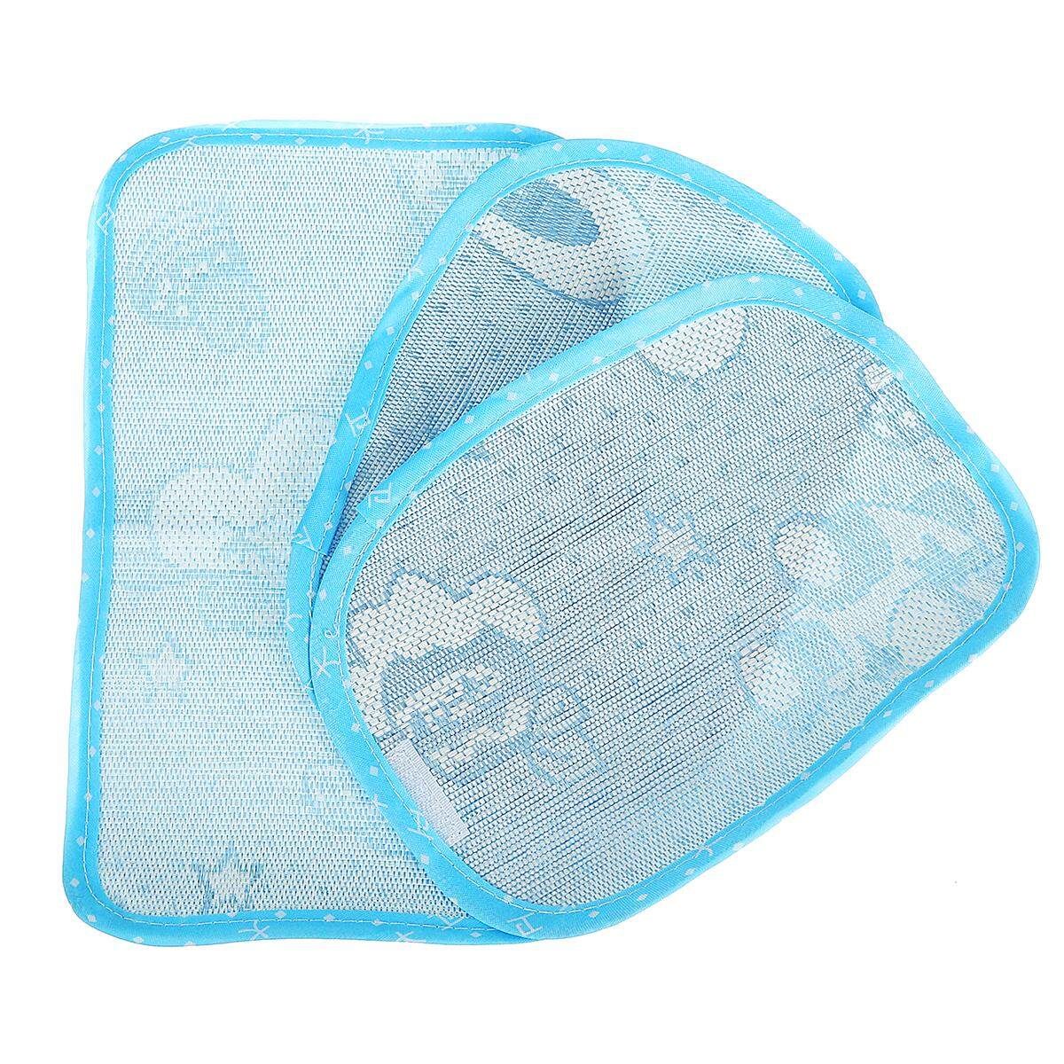 26*16cm(10.2"x6.2") Infant Baby Toddler Safe Anti-Roll Pillow Sleep Flat Head Positioner Blue