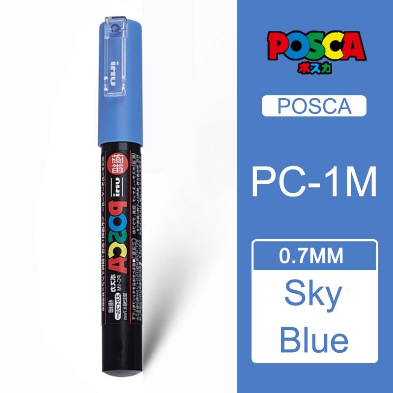 1 Pc Uni Posca PC- Colored Paint Art Marker Pens Medium Tip