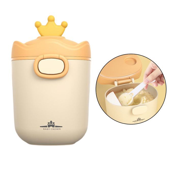 Formula Dispenser Snack Cups With Carry Handle For Outdoor Yellow L