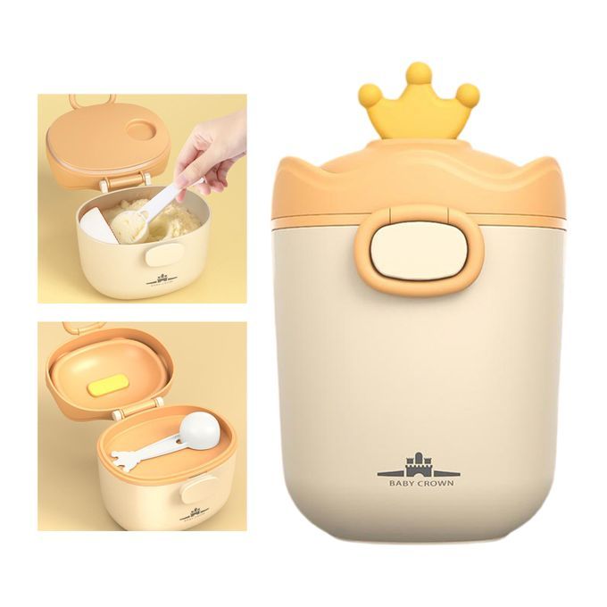 Formula Dispenser Snack Cups With Carry Handle For Outdoor Yellow L