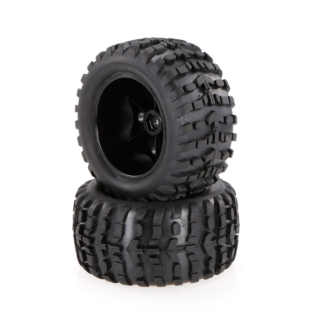 2pcs 2.75 Inch 120mm Monster Truck Wheel Rim And Tire For