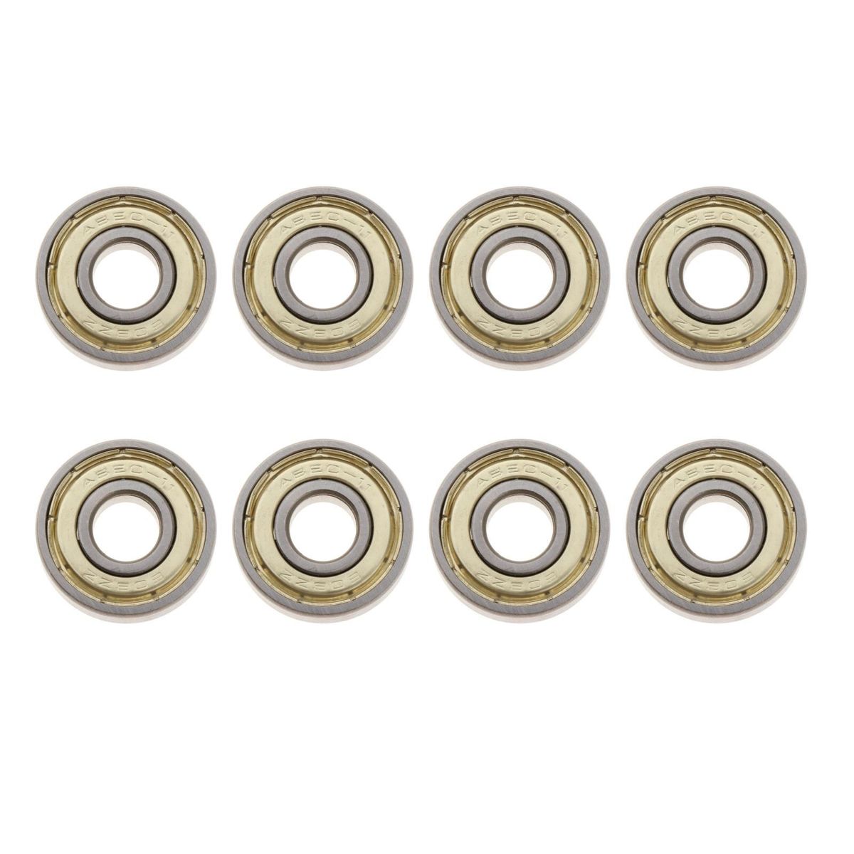 8x ABEC-9 Skateboard Bearing 22x7x8mm Skates Longboards Roller Golden