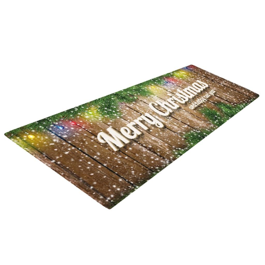 Velvet Area Rugs Soft Comfort Floor Runner Mat Capert Christmas Them G
