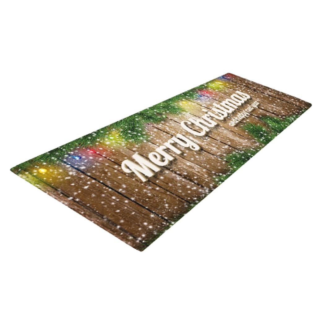 Velvet Area Rugs Soft Comfort Floor Runner Mat Capert Christmas Them G