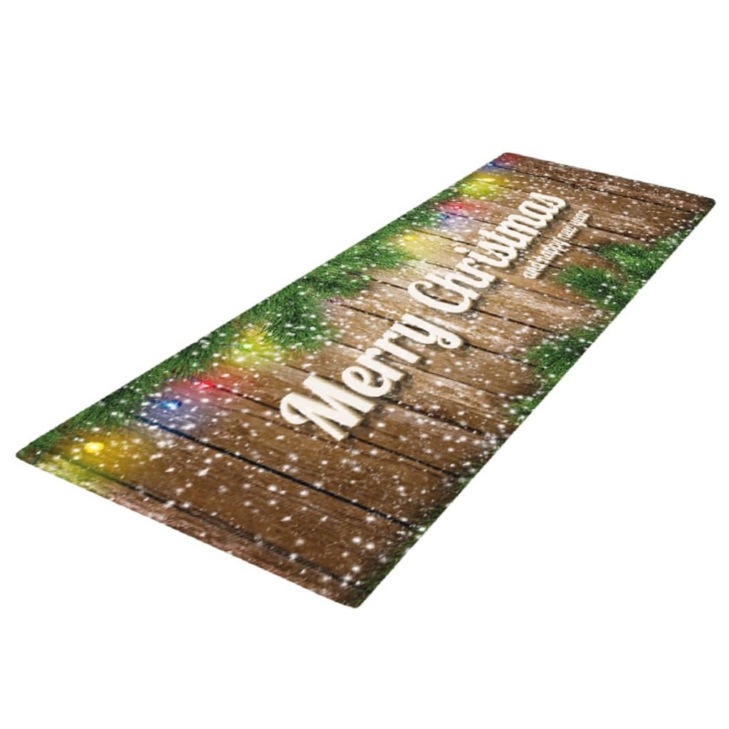 Velvet Area Rugs Soft Comfort Floor Runner Mat Capert Christmas Them G