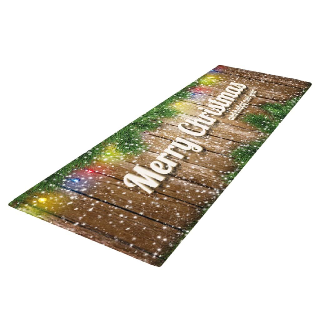 Velvet Area Rugs Soft Comfort Floor Runner Mat Capert Christmas Them G