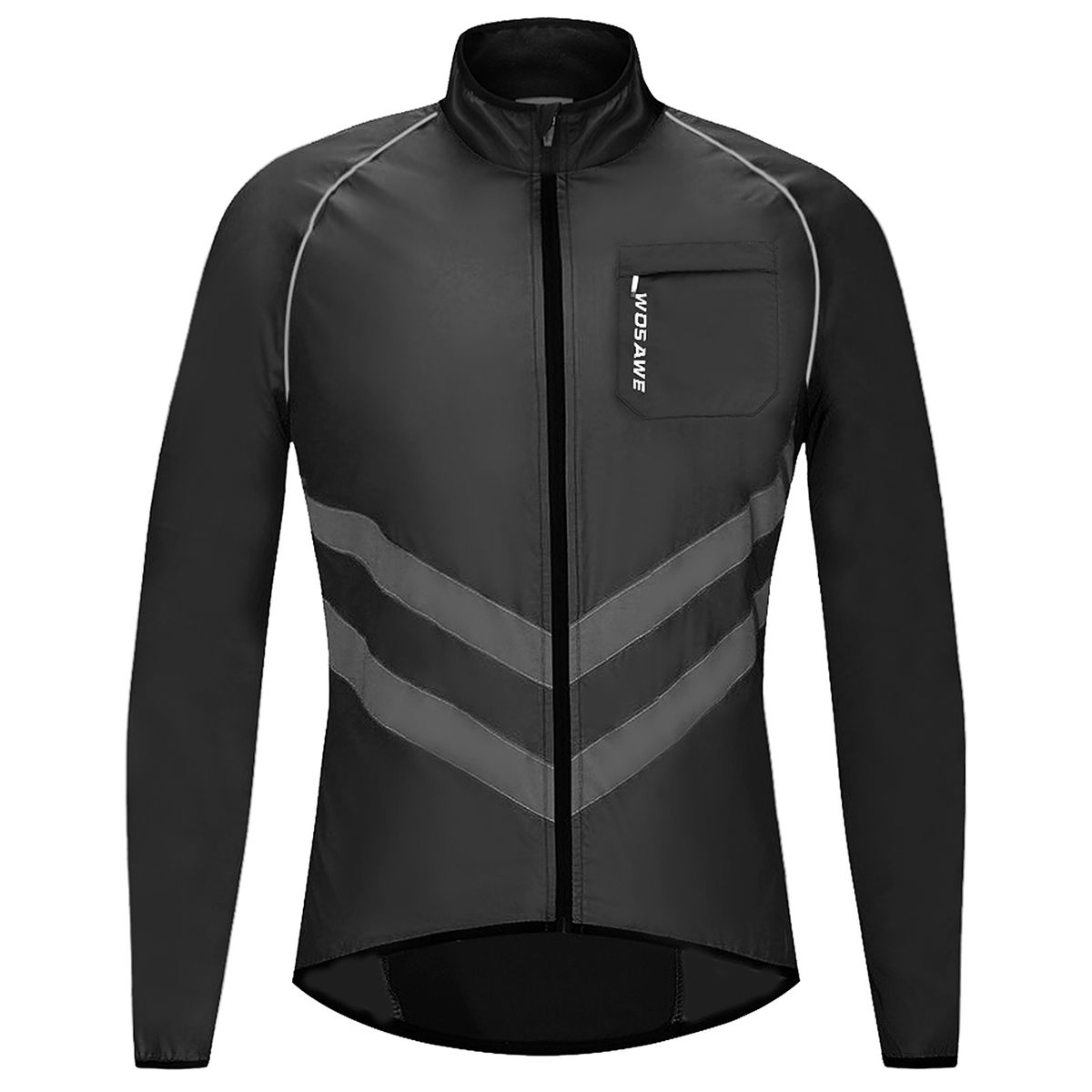 Men Cycling Jacket Windproof Reflective Long Sleeve Biking