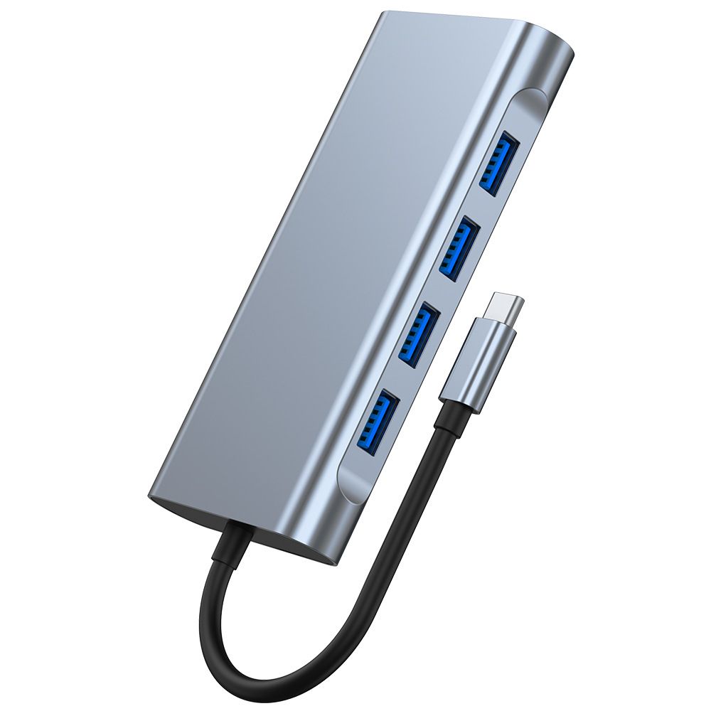 Type-C 11-in-1 Hub Aluminum Alloy Shell With USB2.0 USB3.0
