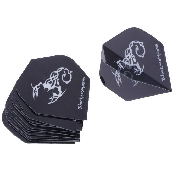 15Pieces Strong Standard Shape Dart Flights Assortment Dart Black