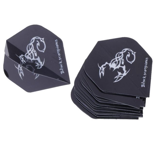 15Pieces Strong Standard Shape Dart Flights Assortment Dart Black