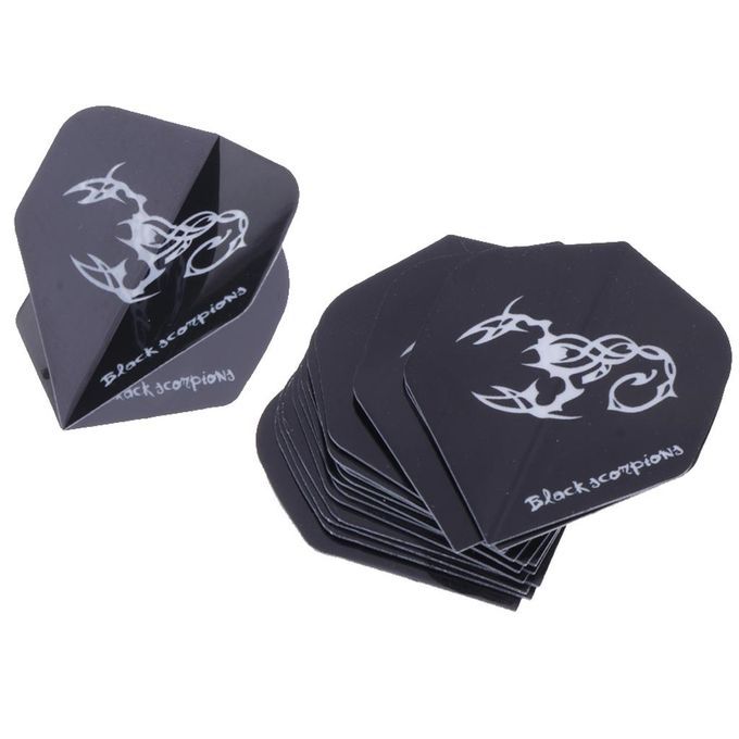 15Pieces Strong Standard Shape Dart Flights Assortment Dart Black