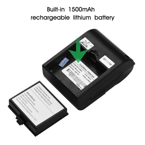Portable Wireless BT 58mm Thermal Receipt Printer Mini