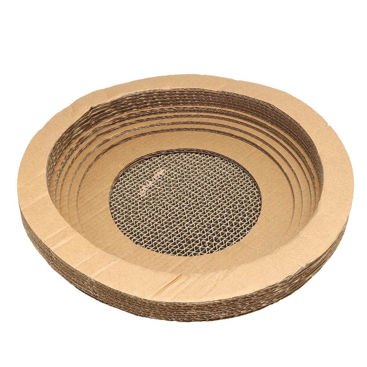 Cat Bowl Shaped Scratcher Scratching Board Corrugated Cardboard Scratch Pad Bed