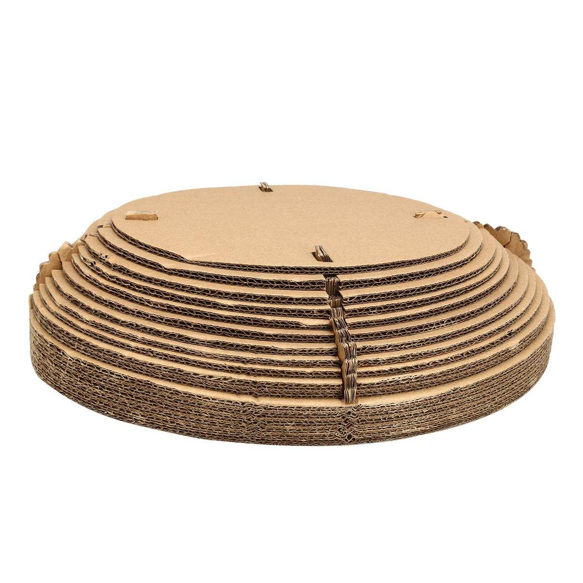 Cat Bowl Shaped Scratcher Scratching Board Corrugated Cardboard Scratch Pad Bed