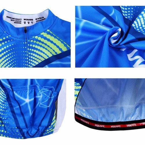Short Sleeve Cycling Jersey Breathable Quick Dry Elastic