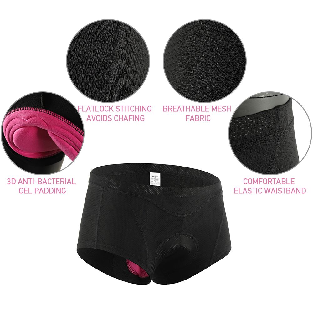 Women Bike Underwear 3D  Padded Bicycle Briefs MTB