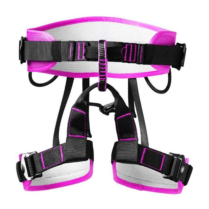 Half Body Safety Belt Rock Climbing Rappelling Harness For Pink