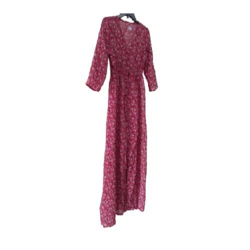 Young Women Long's Dress - Transparent - Red