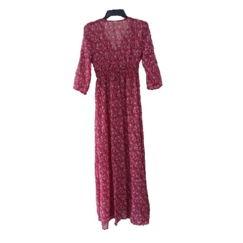 Young Women Long's Dress - Transparent - Red