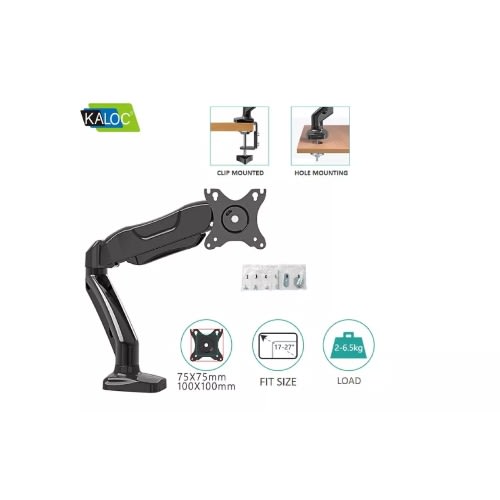 Double Extension Adjustable Single Arm Gas Strut Computer And Tv Desktop Mount