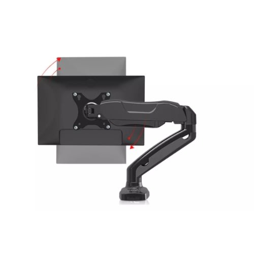 Double Extension Adjustable Single Arm Gas Strut Computer And Tv Desktop Mount