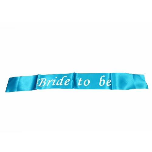 Bride To Be Sash- Turquiose Blue