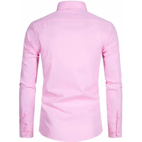 Men's Formal Dress Shirt  - Light Pink