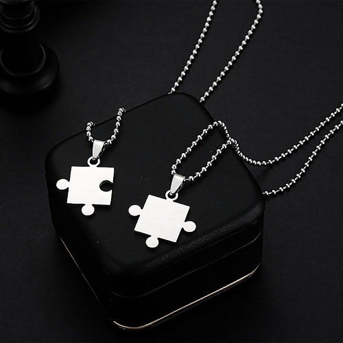 Couples/ Friendship Necklace - Silver