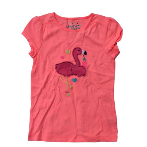 Goose Graphic Top- Coral