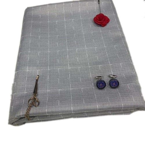 Senator Material - 4 Yards - Light Grey