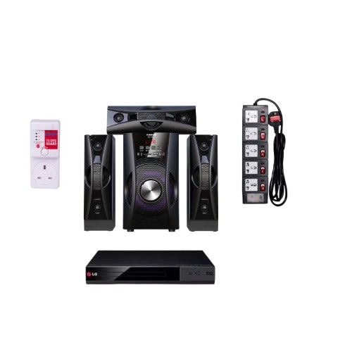 3.1ch Multimedia Home Theater Se-3861 + Dvd Player & Free Extension & Surge