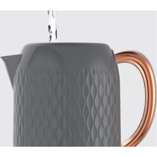Curve 1.7l Jug Kettle - 3000w - Grey & Rose Gold