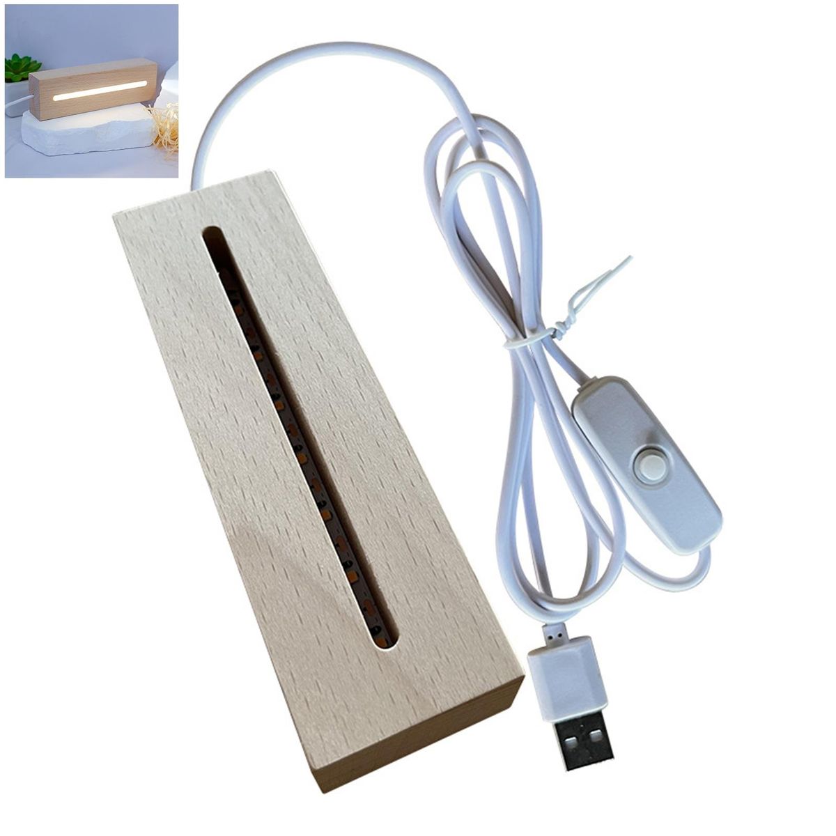 Led Lamp Usb Plug-play Led Bedside Lamp Flicker Energy-saving
