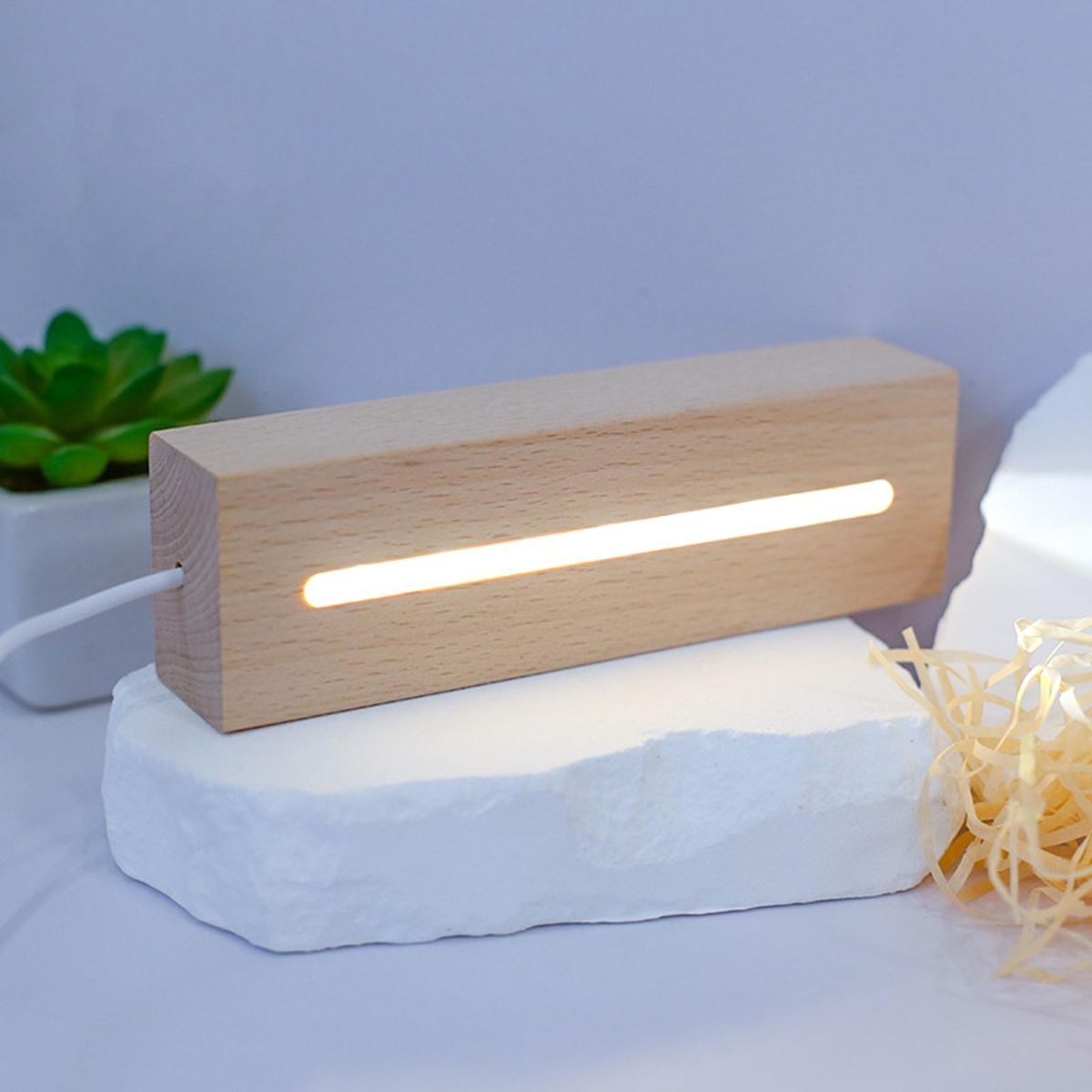 Led Lamp Usb Plug-play Led Bedside Lamp Flicker Energy-saving
