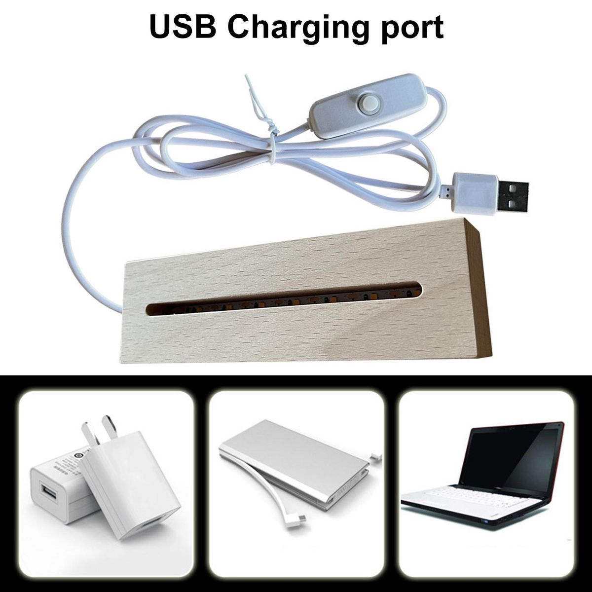 Led Lamp Usb Plug-play Led Bedside Lamp Flicker Energy-saving