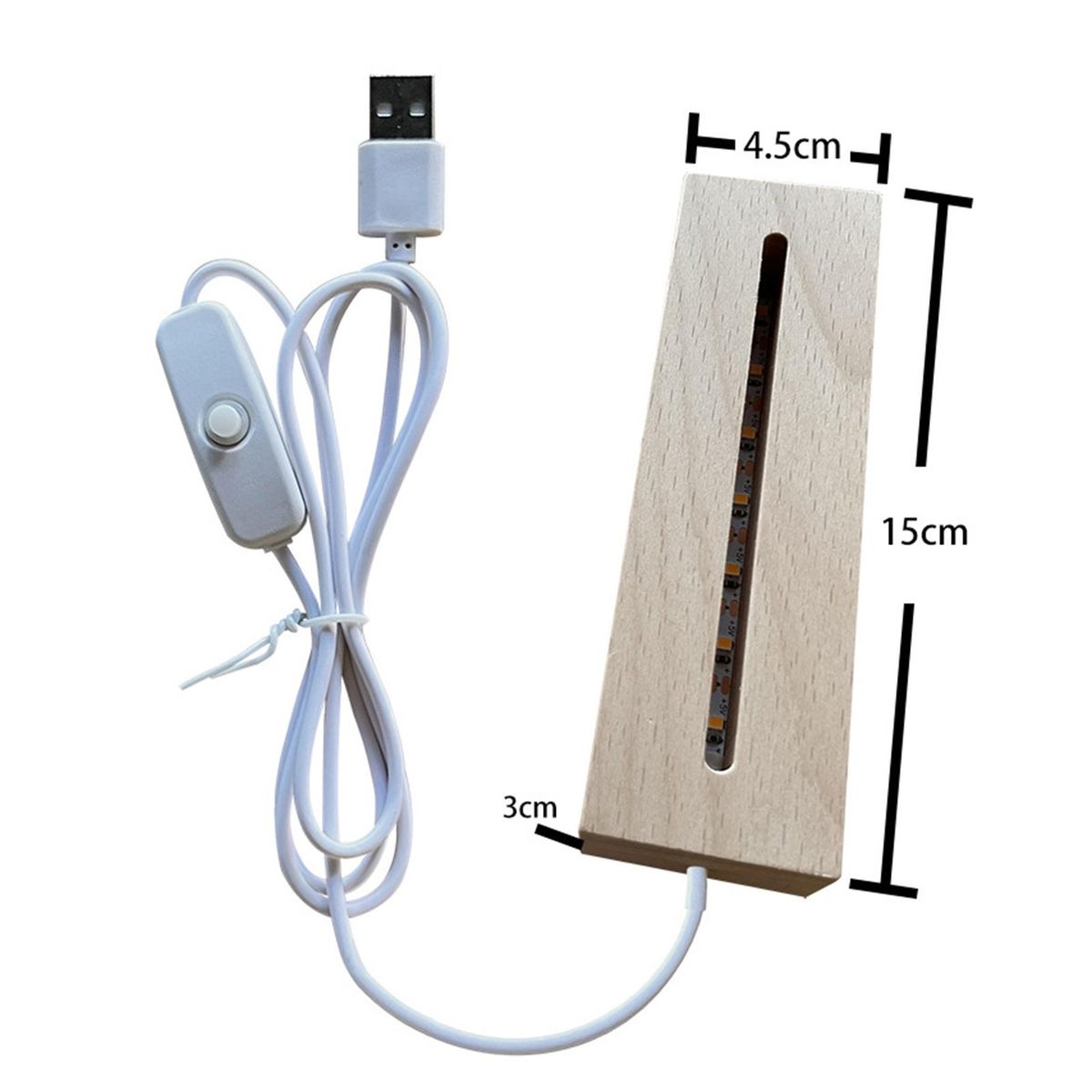 Led Lamp Usb Plug-play Led Bedside Lamp Flicker Energy-saving
