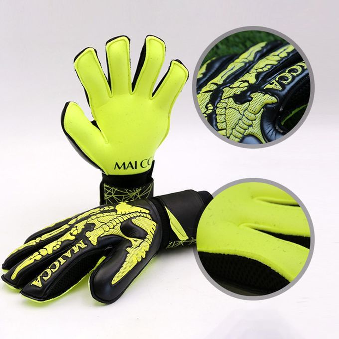 Goalkeeper  Soccer Kids Junior Age Football Black Yellow 8