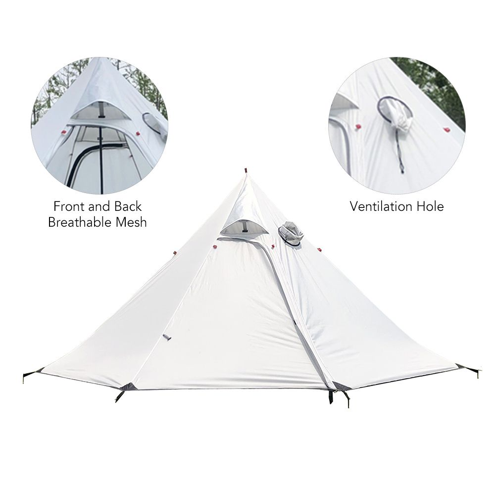 Pyramid Tent Ultralight 3 4 People Backpack Tent Waterproof
